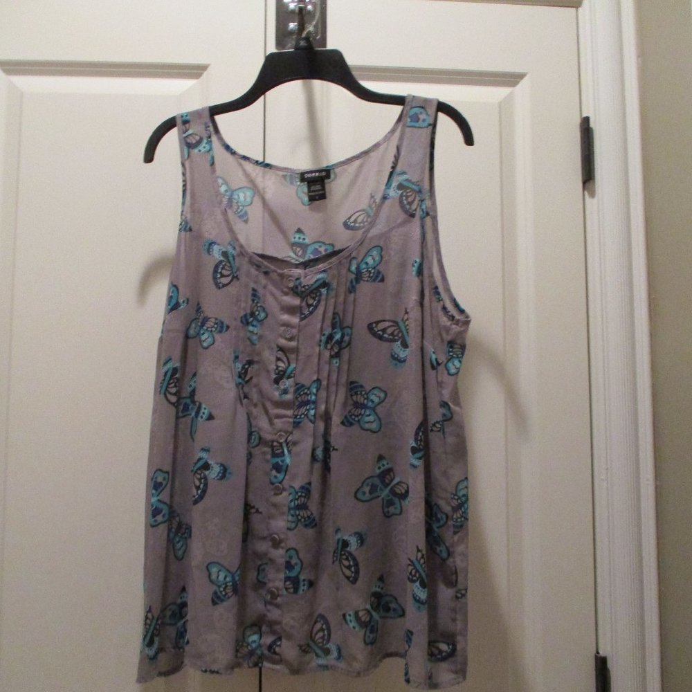 Torrid blouse with butterfly print